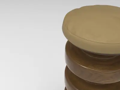 Lesgu Stool Low-poly 3D model