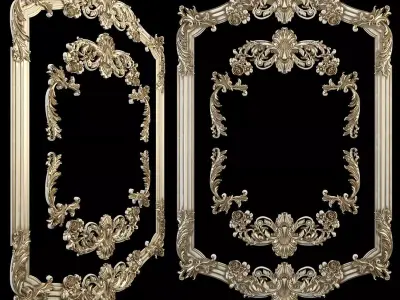 Frame ornate 3D print model
