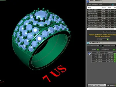 Luxury Men Rings Designs 6MR058 3D print model