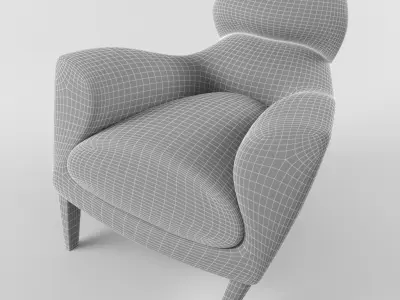 David Linley Aston armchair 3D model