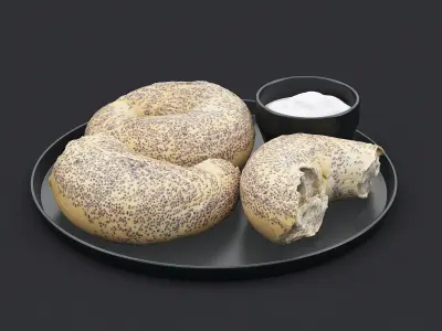 Bagel Plate 3D model