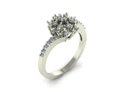 Diamond Ring 3D print model 67