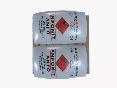 Primary explosive powder bag 3D model