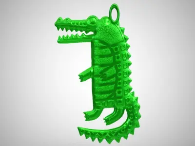 Cute Alligator 3D print model