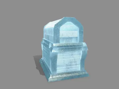 Chest ice box Low-poly 3D model