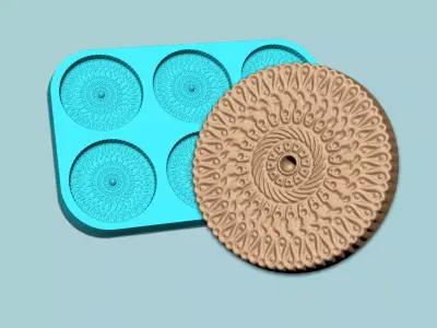 Cookie Mould 08 - Biscuit Silicon Molding 3D print model