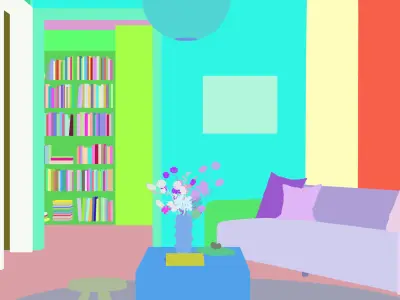 Modern residential indoor 3 d model 3D model