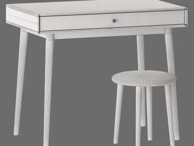 La Redoute Interieurs Jimi 1 Drawer Desk 3D model