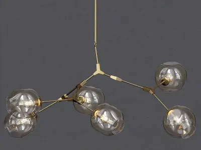 Cylinder Chandelier 3D model