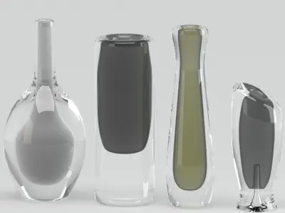 Vases 01 3D model