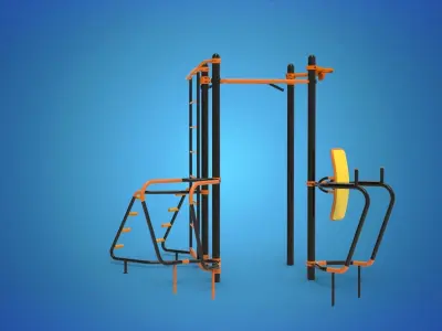 Gym Equipment Outdoor 3D model