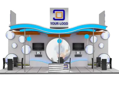 Booth Exhibition Stand a519a 3D model