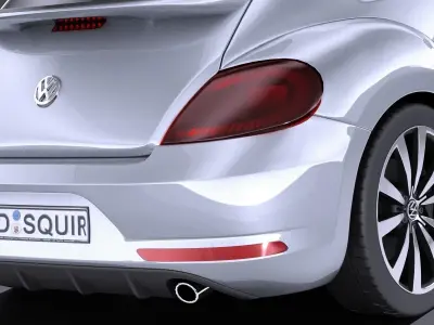 Volkswagen Beetle R Line 2014 VRAY 3D model