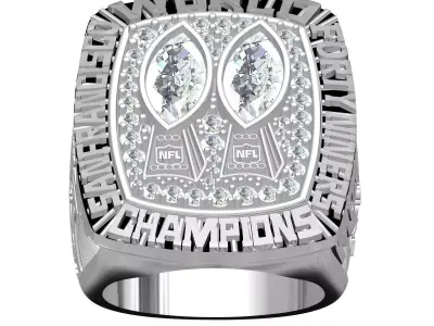 Forty Niners Super Bowl Championship Ring 3D print model