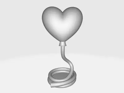 Heart-Shaped Love Sculpture  Valentines Day Gift  3D print model