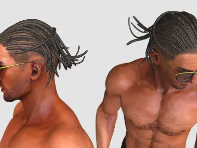 Visual Rock - Dreadlock Low-poly 3D model