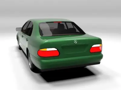 MERCEDES E CLASS LOWPOLY Low-poly 3D model