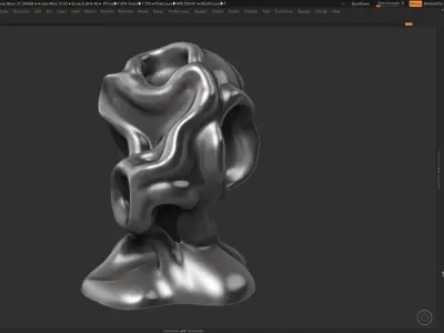 Modern Abstract Decorative sculpture 3d print model 54 3D print model