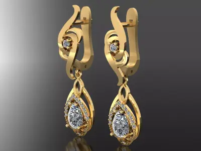 Air Earrings  3D print model