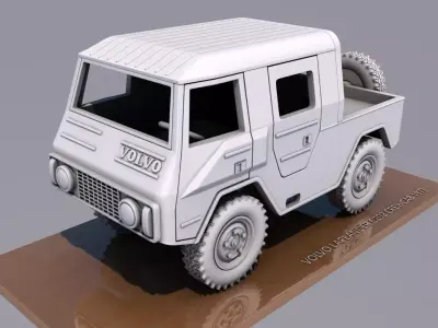 VOLVO LAPLANDER C202 CREWCAB 1977 3D print model