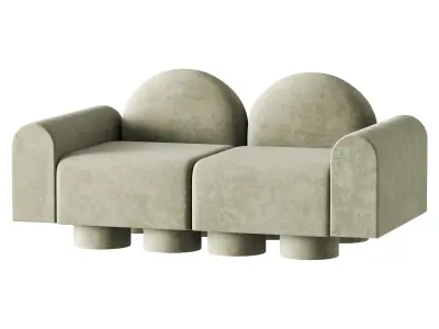MILLESIME 2P SOFA 3D model