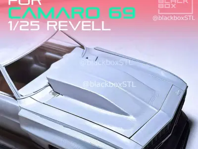 PRO HOOD for Camaro 69 Revell 1-25th 3D print model