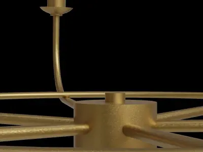 Classic 6 Light Pendant 3D model