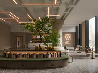 Modern Coffee Shop Coffee Leisure Area 3D model