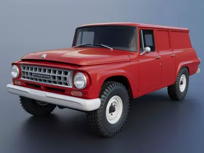 International Travelall  Panel 4x4 1964 3D print model