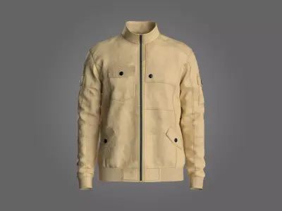 Mens Bomber Jacket 3D Model 3D model
