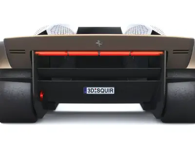 Ferrari F76 Concept 2025 LowPoly Low-poly 3D model