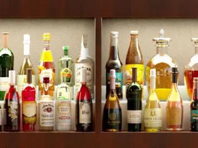 Big bar 8 Alcohol 3D model