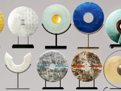 Sculpture Collection 5 art sculptures 3D model