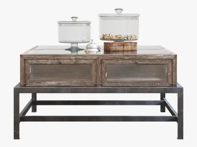 Flamant coffee table baden 90x90cm 3D model