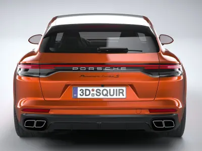 Porsche Panamera Turbo S Sport Turismo 2021 3D model