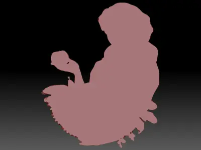 Woman 3D print model