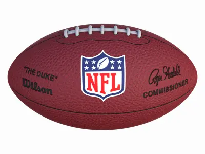 NFL Football Low-poly 3D model