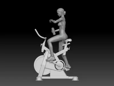 SPINNING CLASS GIRL 3 3D print model