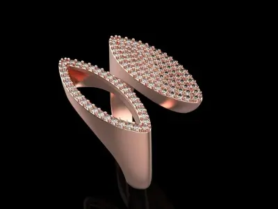 marquise ring model 628 3D print model