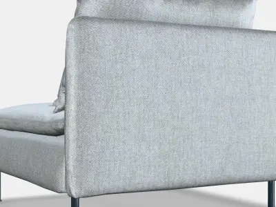 SODERHAMN Corner section cover 1 Low-poly 3D model