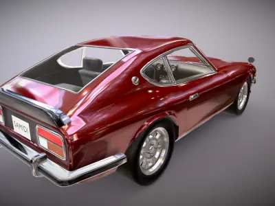 Nissan 240z Low-poly 3D model