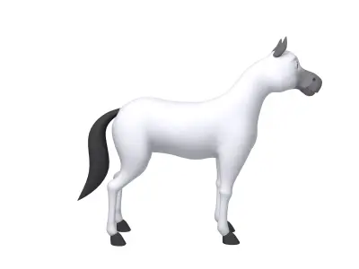 Horse Cartoon 3D model