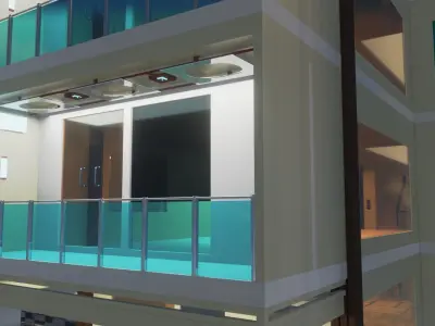Residential Building Low-poly 3D model order