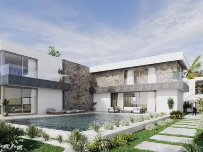 Modern Tropical Luxury Villa 3D model