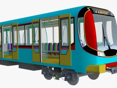 Subway car 3D model