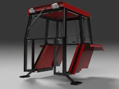 Tractor cabin 3D model