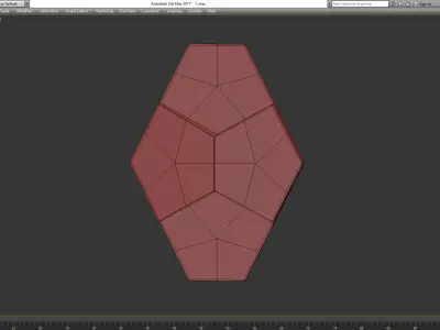 3d panel decoration low poly 3d model Low-poly 3D model