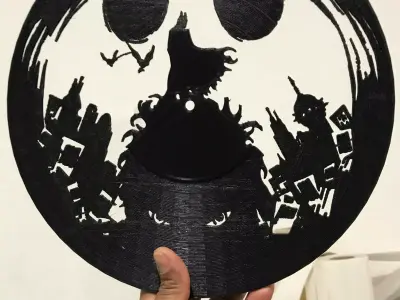 batman  vinyl wall clock Free 3D print model