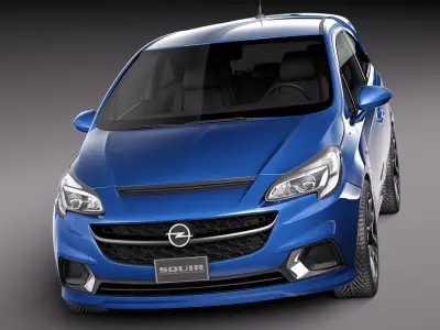 Opel Corsa OPC 2016 3D model
