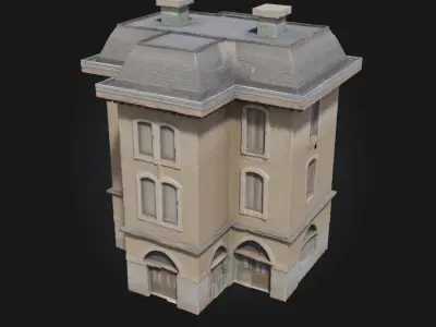 Maison de Ville  Elegant Urban Townhouse Model 3D model